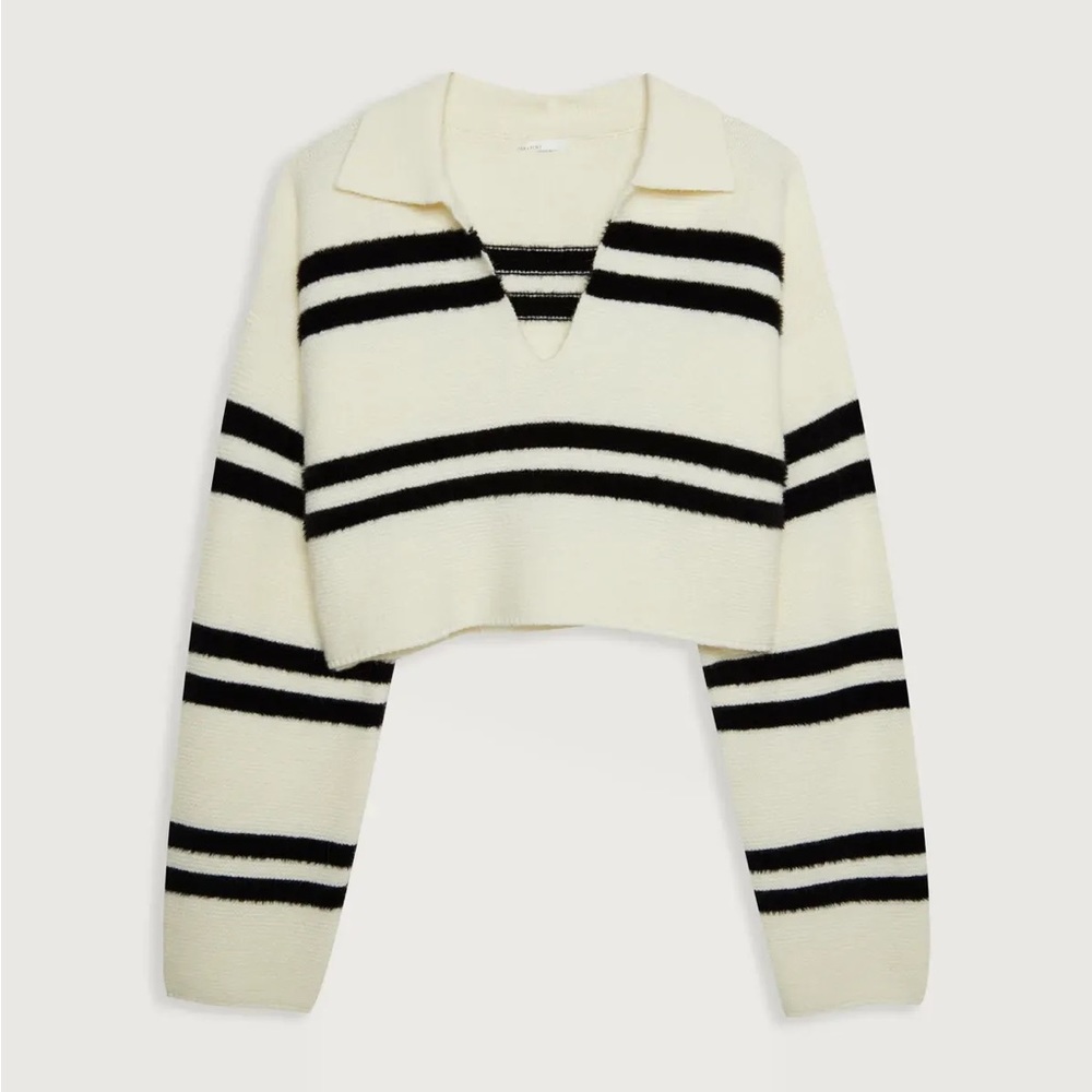 Oak + fort collared striped sweater